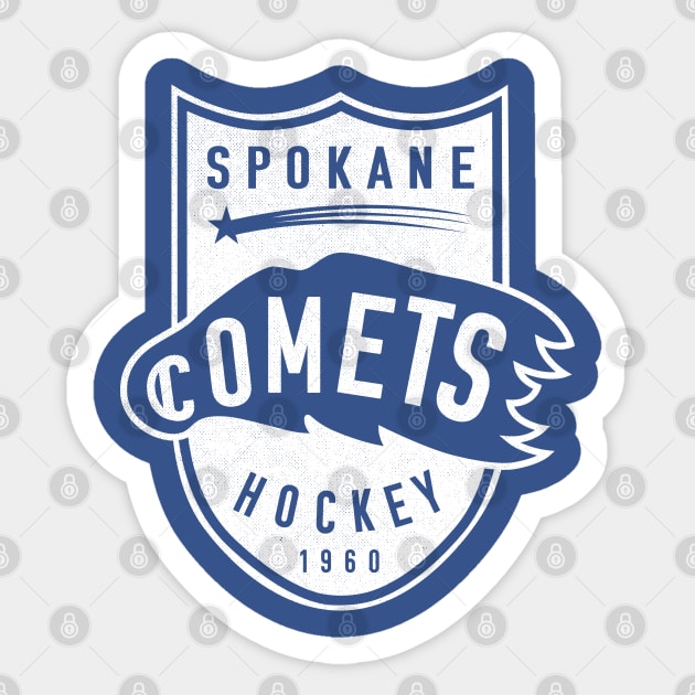 Defunct Spokane Comets WHL Hockey 1963 Sticker by LocalZonly